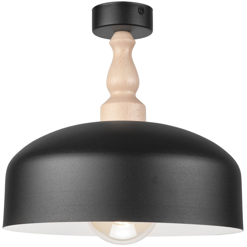 Surface-mounted chandelier RINA 1xE27/15W/230V black/beech
