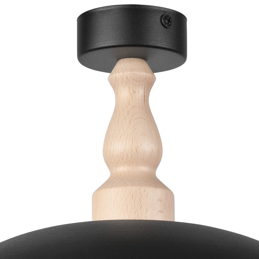 Surface-mounted chandelier RINA 1xE27/15W/230V black/beech