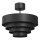 Surface-mounted chandelier RINGS 1xE27/15W/230V black