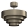 Surface-mounted chandelier RINGS 1xE27/15W/230V brass