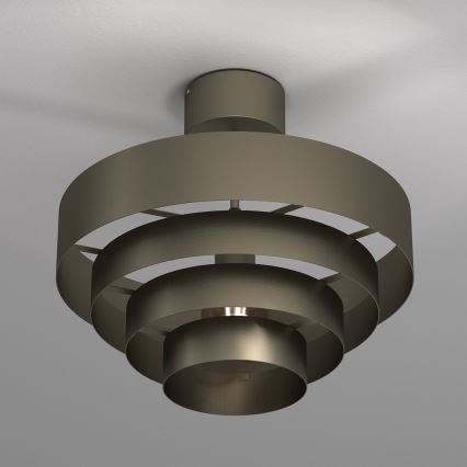 Surface-mounted chandelier RINGS 1xE27/15W/230V brass