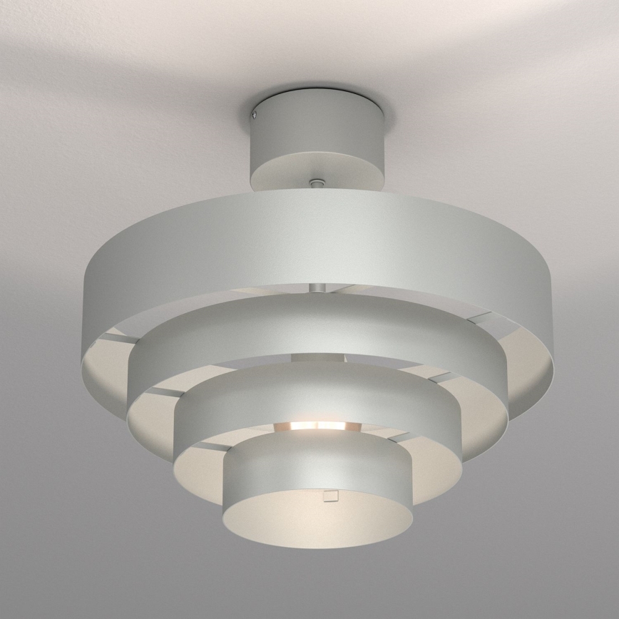 Surface-mounted chandelier RINGS 1xE27/15W/230V shiny chrome