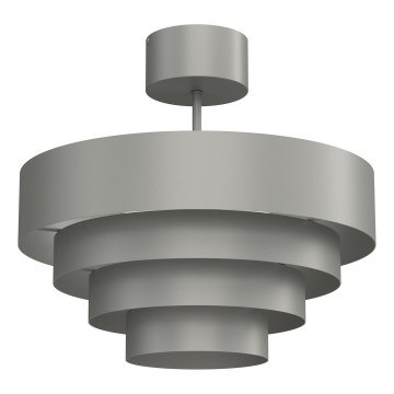 Surface-mounted chandelier RINGS 1xE27/15W/230V grey