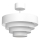 Surface-mounted chandelier RINGS 1xE27/15W/230V white