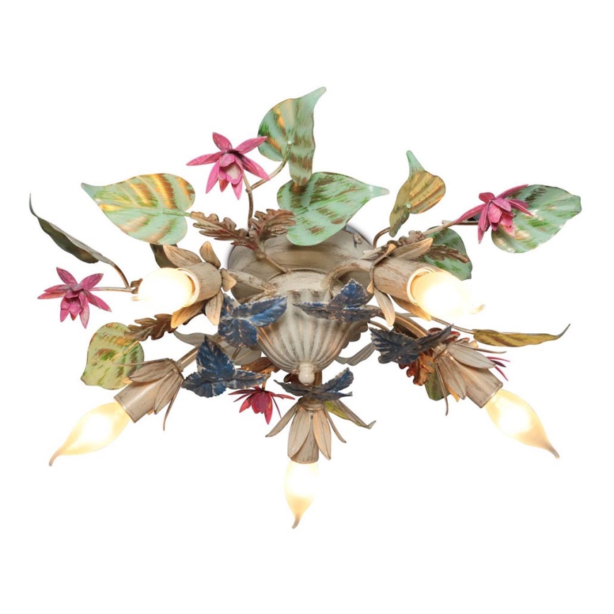 Surface-mounted chandelier ROMA 5xE14/60W/230V