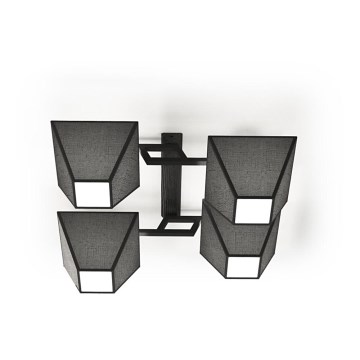 Surface-mounted chandelier ROOF 4xE27/40W/230V black