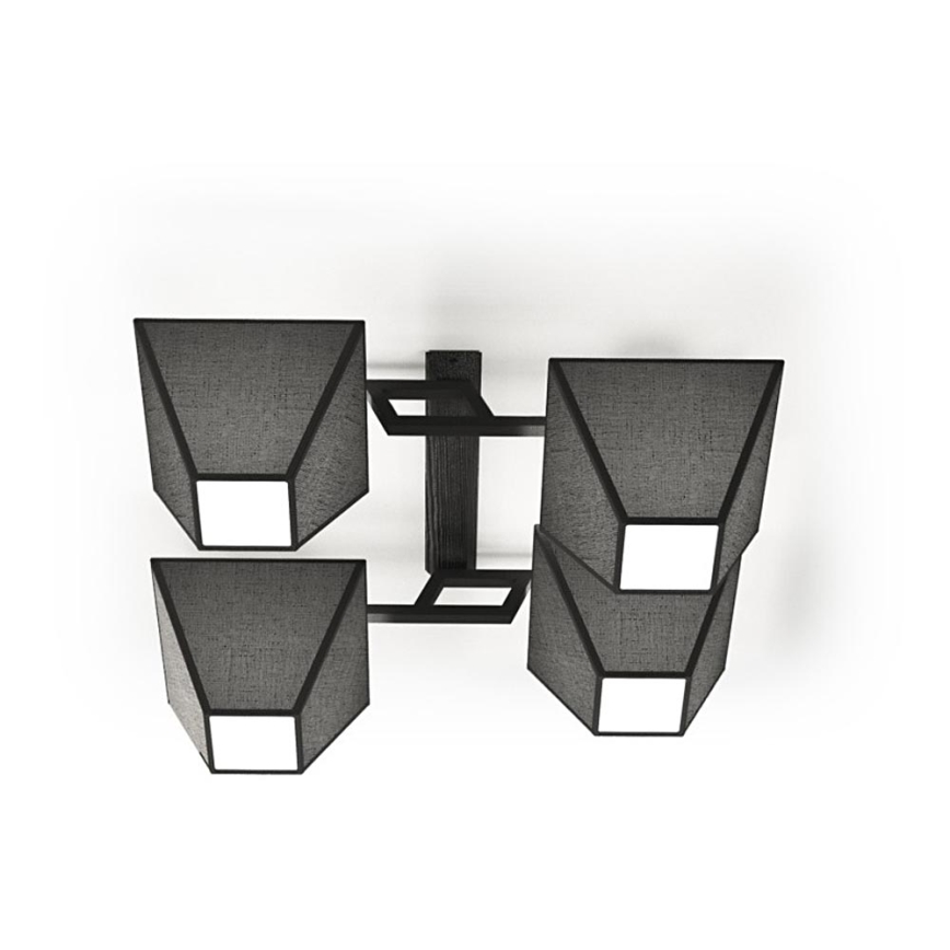 Surface-mounted chandelier ROOF 4xE27/40W/230V black