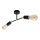 Surface-mounted chandelier ROSETTE 2xE27/15W/230V black/golden