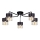 Surface-mounted chandelier ROY 5xE27/60W/230V black