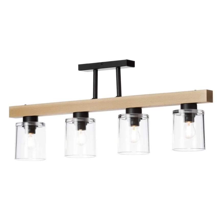 Surface-mounted chandelier RUSTIC RADIANCE 4xE27/60W/230V