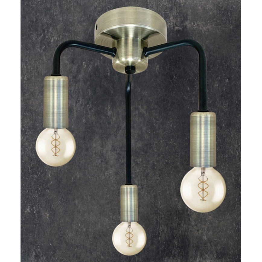 Surface-mounted chandelier SAGA 3xE27/40W/230V