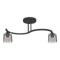 Surface-mounted chandelier SANTOS 2xE27/15W/230V black