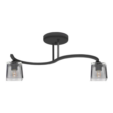 Surface-mounted chandelier SANTOS 2xE27/15W/230V black