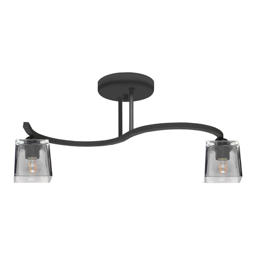 Surface-mounted chandelier SANTOS 2xE27/15W/230V black