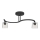 Surface-mounted chandelier SANTOS 2xE27/15W/230V black/transparent