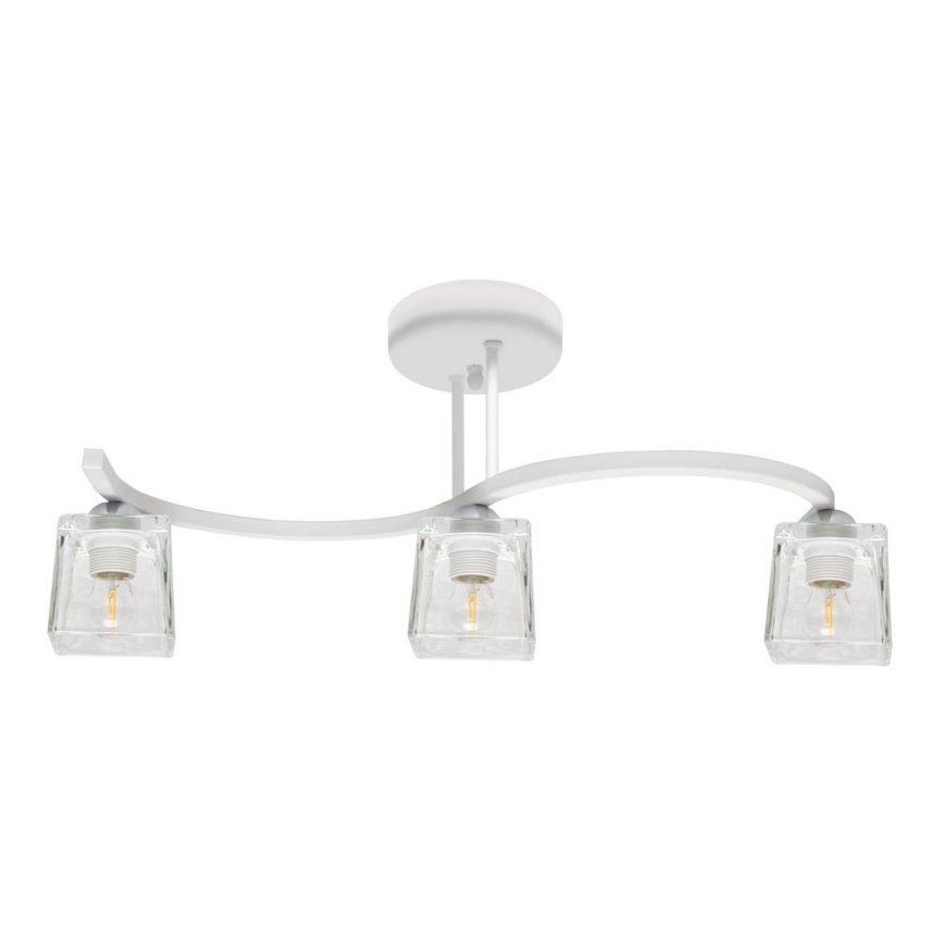 Surface-mounted chandelier SANTOS 3xE27/15W/230V white