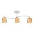 Surface-mounted chandelier SANTOS 3xE27/15W/230V white/orange