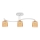 Surface-mounted chandelier SANTOS 3xE27/15W/230V white/orange