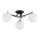 Surface-mounted chandelier SAVI 3xE14/10W/230V black/gold