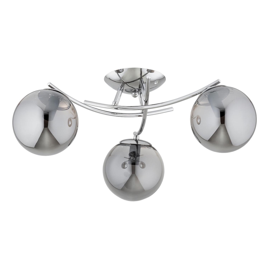 Surface-mounted chandelier SAVI 3xE14/10W/230V shiny chrome
