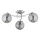 Surface-mounted chandelier SAVI 3xE14/10W/230V shiny chrome