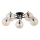 Surface-mounted chandelier SAVI 5xE14/10W/230V black/gold