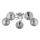 Surface-mounted chandelier SAVI 5xE14/10W/230V shiny chrome
