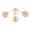 Surface-mounted chandelier SEYLA 3xE27/60W/230V gold/beige