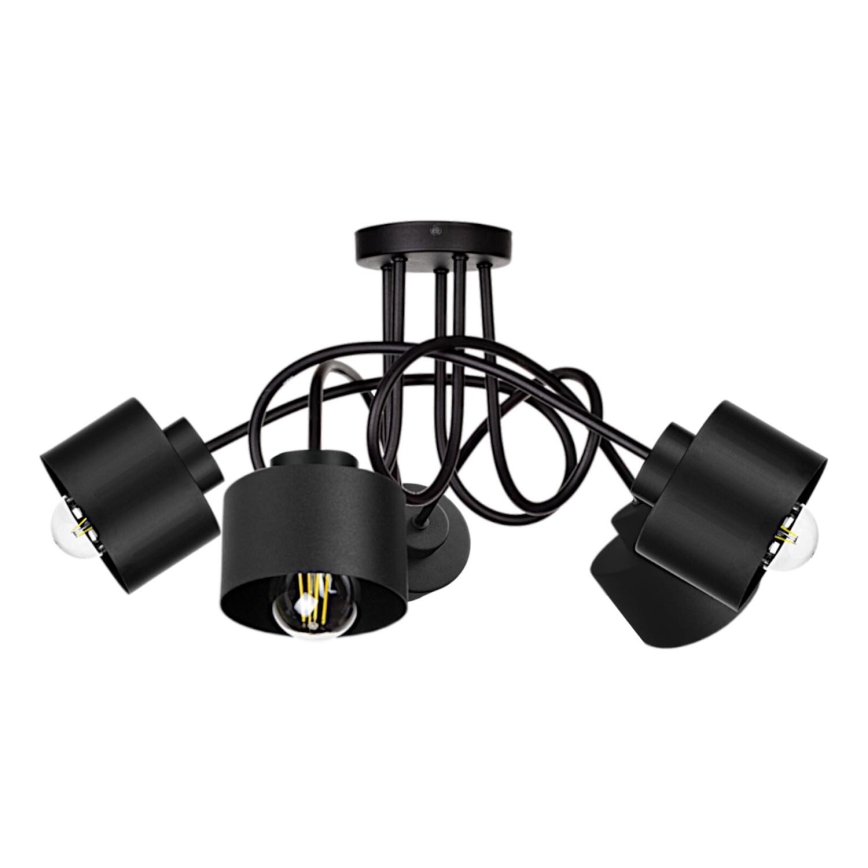 Surface-mounted chandelier SIMPLY BLACK 5xE27/60W/230V