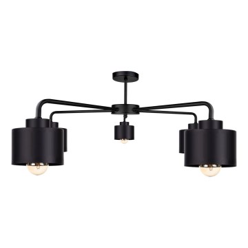 Surface-mounted chandelier SIMPLY BLACK 5xE27/60W/230V