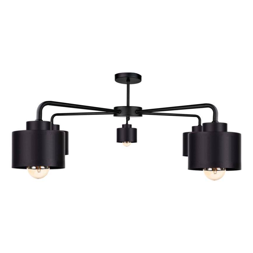 Surface-mounted chandelier SIMPLY BLACK 5xE27/60W/230V