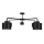 Surface-mounted chandelier SIMPLY BLACK 5xE27/60W/230V