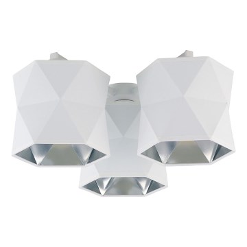 Surface-mounted chandelier SIRO 3xE27/15W/230V white/silver