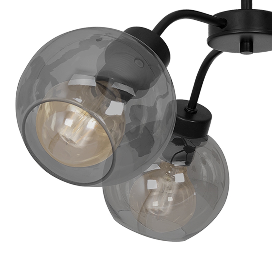 Surface-mounted chandelier SOFIA 3xE27/60W/230V black