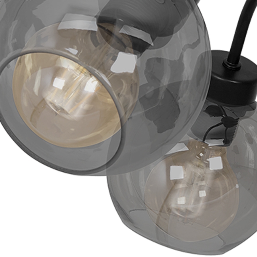 Surface-mounted chandelier SOFIA 3xE27/60W/230V black