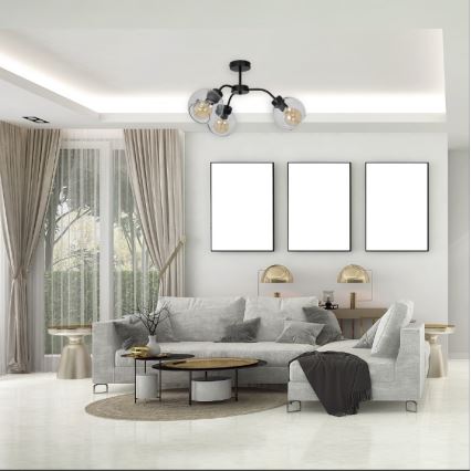 Surface-mounted chandelier SOFIA 3xE27/60W/230V clear
