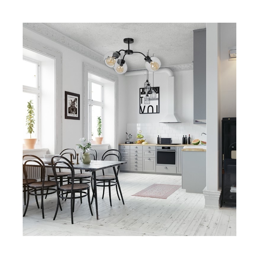 Surface-mounted chandelier SOFIA 3xE27/60W/230V clear