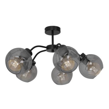 Surface-mounted chandelier SOFIA 5xE27/60W/230V black
