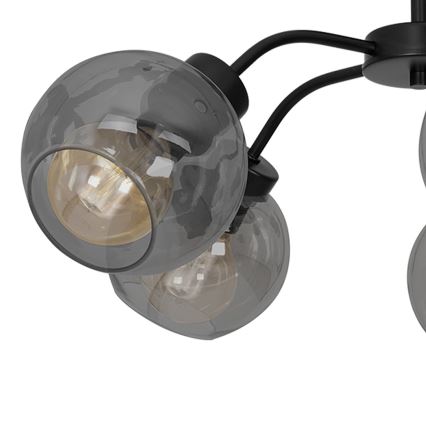 Surface-mounted chandelier SOFIA 5xE27/60W/230V black