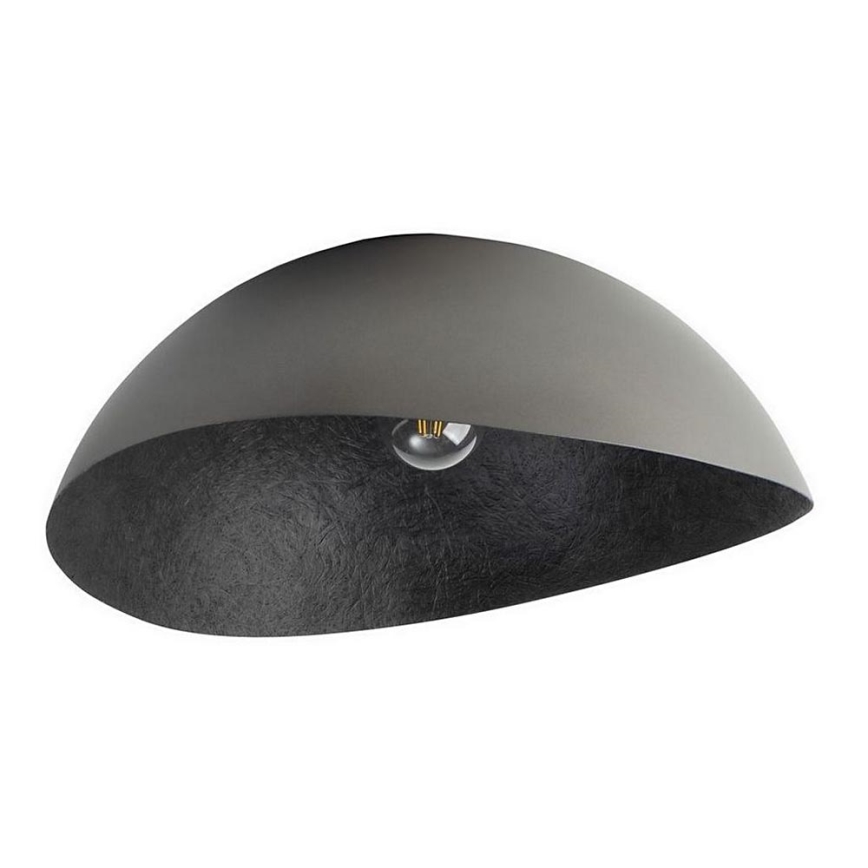 Surface-mounted chandelier SOLARIS 1xE27/60W/230V d. 33 cm silver/black