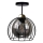 Surface-mounted chandelier SOLO BLACK 1xE27/60W/230V black/gold