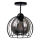 Surface-mounted chandelier SOLO BLACK 1xE27/60W/230V black/smoky