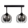 Surface-mounted chandelier SOLO BLACK 2xE27/60W/230V