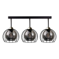 Surface-mounted chandelier SOLO BLACK 3xE27/60W/230V black/gold