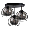 Surface-mounted chandelier SOLO BLACK 3xE27/60W/230V d. 30 cm
