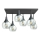 Surface-mounted chandelier SOMA 6xE27/60W/230V black/clear