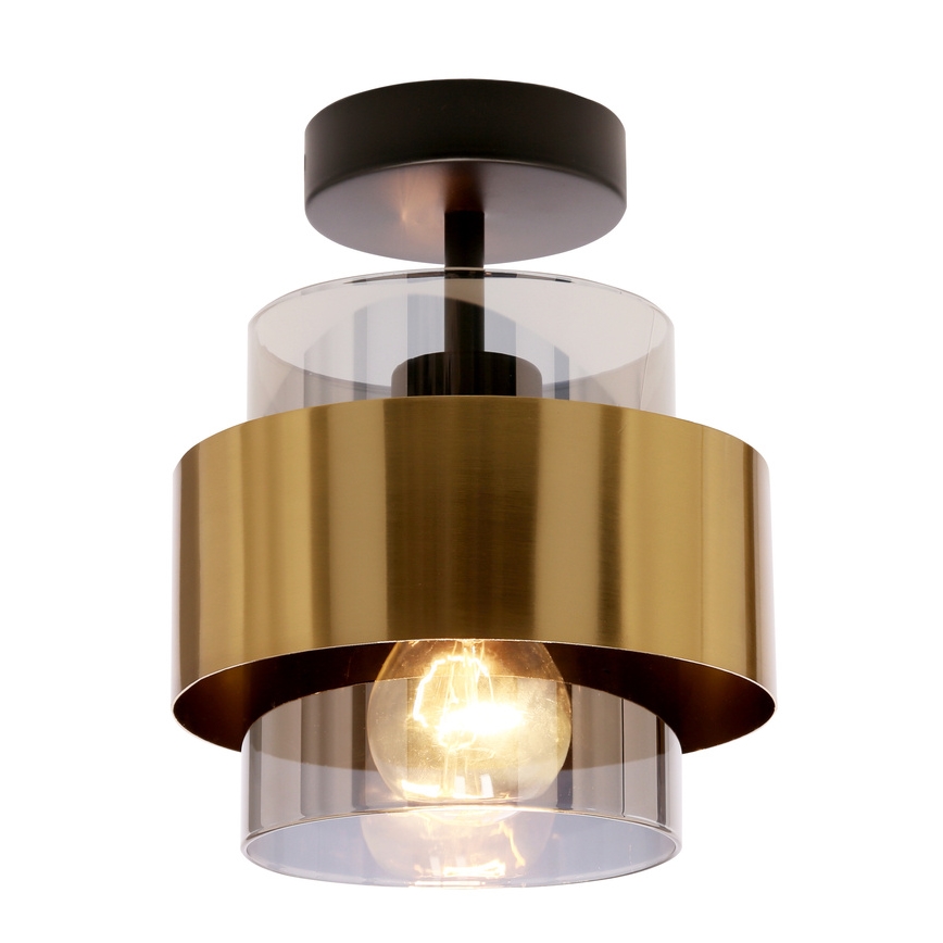 Surface-mounted chandelier SPIEGA 1xE27/60W/230V gold/black
