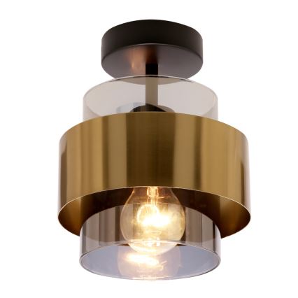 Surface-mounted chandelier SPIEGA 1xE27/60W/230V gold/black