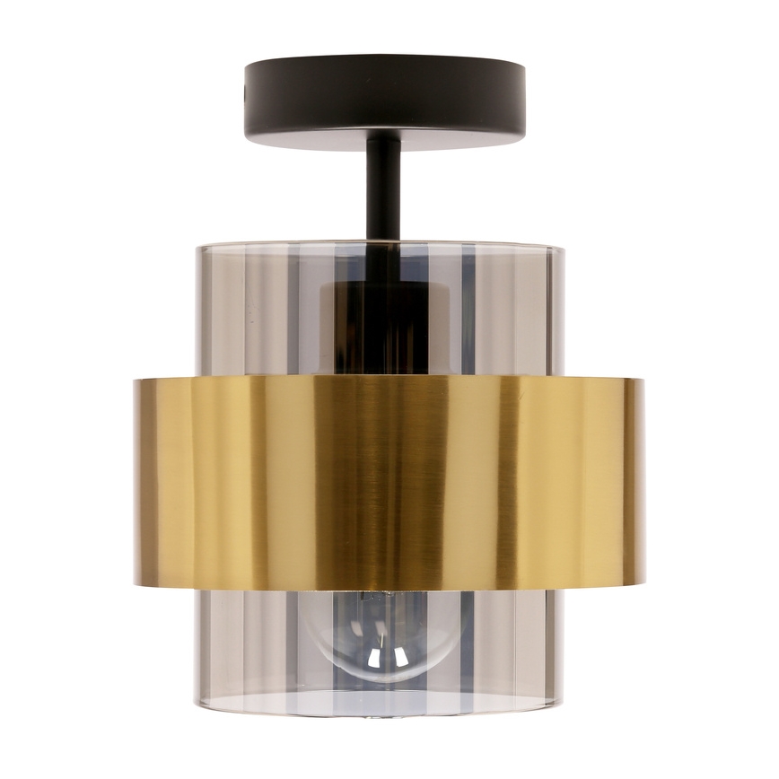 Surface-mounted chandelier SPIEGA 1xE27/60W/230V gold/black