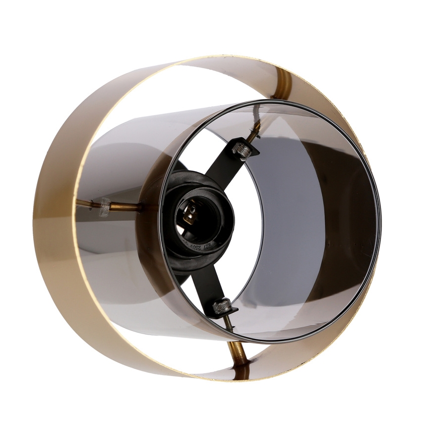 Surface-mounted chandelier SPIEGA 1xE27/60W/230V gold/black